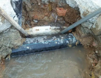 新平测漏水之水管漏水